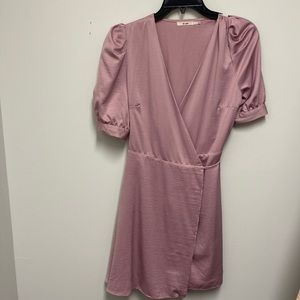 Medium Pink Tie Dress